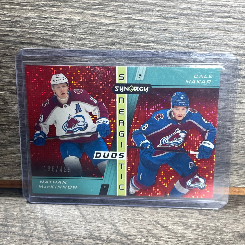 Upper Deck Colorado Avalanche Makar Mackinnon SD-3 Red Synergistic Duos /499